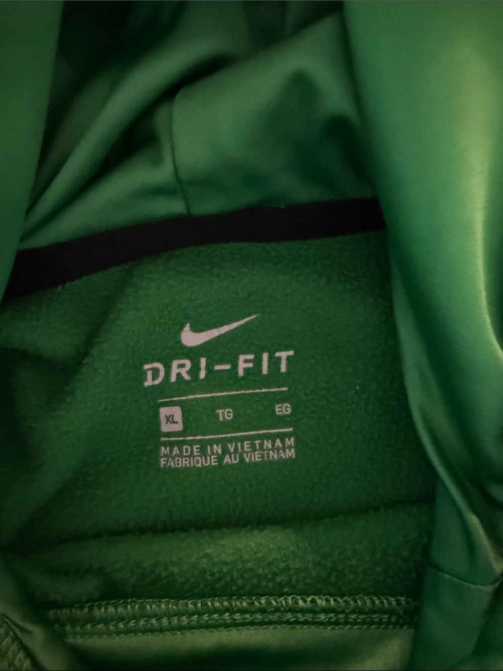 Nike UNT Green Hooded Pullover with White Eagle Graphic - Picture 2 of 2